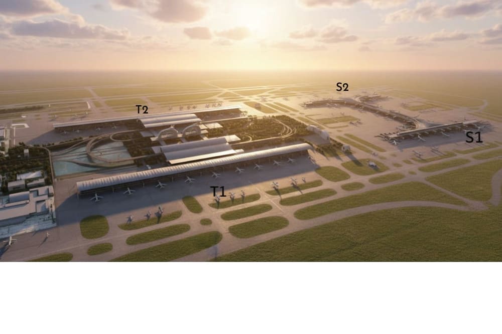 Sơ đồ các nhà ga sân bay Quốc tế Phố Đông Thượng Hải